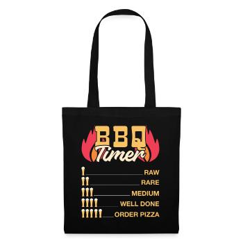 BBQ Timer Perfect for Grill Master Beer Lovers - Tote Bag - black - Front