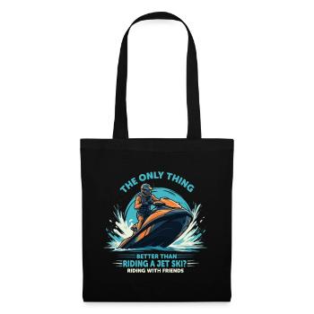 La seule chose meilleure que de faire du jet ski ? Monté - Sac en tissu - noir - Devant