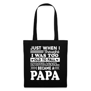 Father's Day I Became A Papa - Tote Bag - black - Front