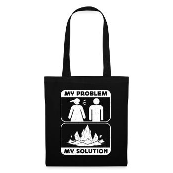 Rockhounding My Problem My Pictogram Dad Geologist - Tote Bag - black - Front