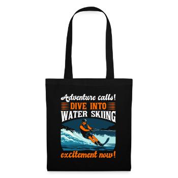 Adventure calls! Dive into water skiing excitement - Tote Bag - black - Front