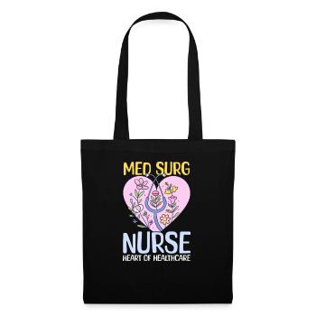 Med Surg Nurse Med Surg Nurse - Heart Of Healthcar - Tote Bag - black - Front
