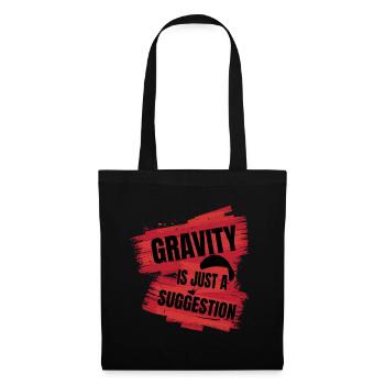 La gravité n’est qu’une suggestion – Parapente - Sac en tissu - noir - Devant