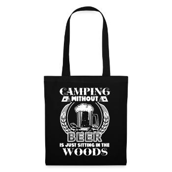 Camping Without Beer - Tote Bag - black - Front