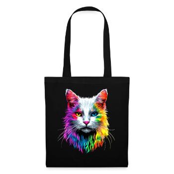 Chat Angora Blanc Chat Angora Chats Angora Mignons - Sac en tissu - noir - Devant