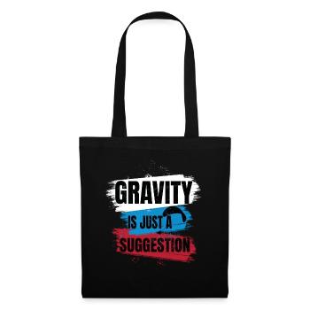 La gravité n’est qu’une suggestion – Parapente - Sac en tissu - noir - Devant