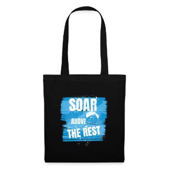 Soar Above the Rest – Paragliding Design - Tote Bag - black - Front
