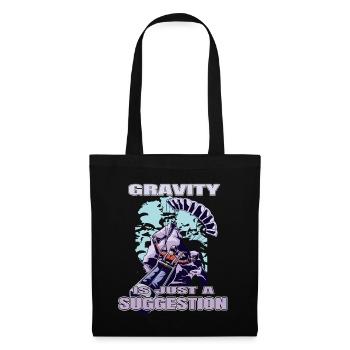 La gravité n’est qu’une suggestion – Parapente - Sac en tissu - noir - Devant