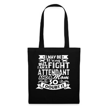 Flight Attendant Flight Attendant Mom - Tote Bag - black - Front