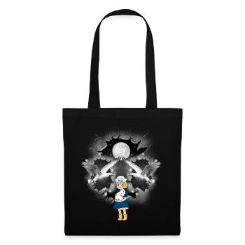 mystical maritime girl seagulls sailor seagull - Tote Bag - black - Front