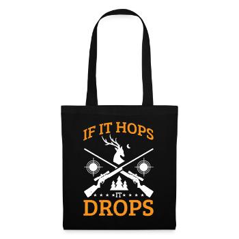 If It Hops It Drops 7 - Stoffbeutel - Schwarz - Vorne