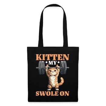 Kitten My Swole On - Stoffbeutel - Schwarz - Vorne