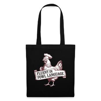 Funny Chicken Saying - Tote Bag - black - Front