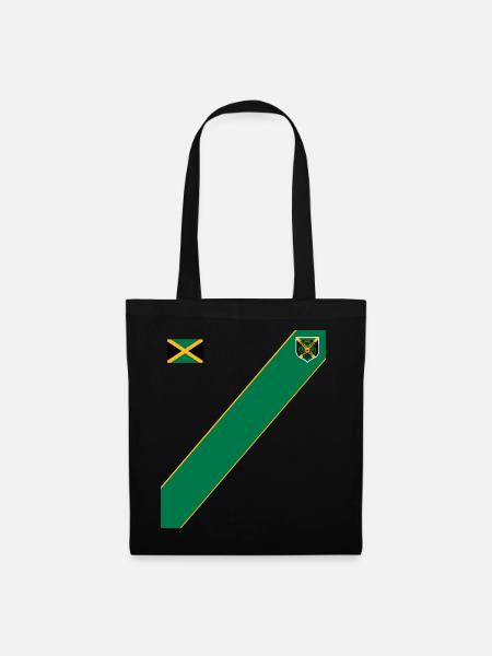 Jamaica Jamaika Rasta Raggea Rastafari Flagge - Stoffbeutel - Schwarz