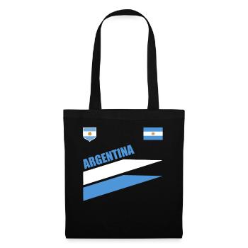 Argentine Cadeau Argentine Drapeau argentin - Sac en tissu - noir - Devant