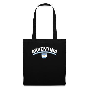 Argentine Cadeau Argentine Drapeau argentin - Sac en tissu - noir - Devant