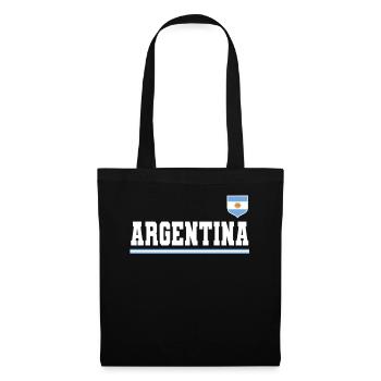 Argentine Cadeau Argentine Drapeau argentin - Sac en tissu - noir - Devant