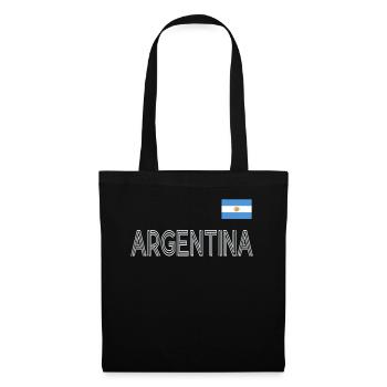 Argentine Cadeau Argentine Drapeau argentin - Sac en tissu - noir - Devant