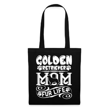 Golden Retriever Mom Fur Life - Tote Bag - black - Front