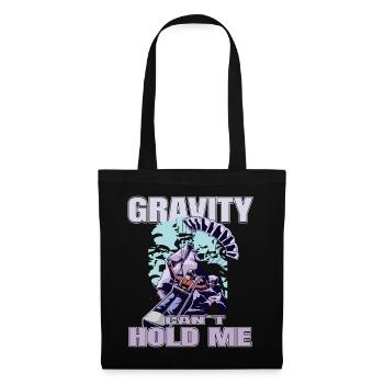 Gravity Can't Hold Me – Paragliding Design - Tote Bag - black - Front