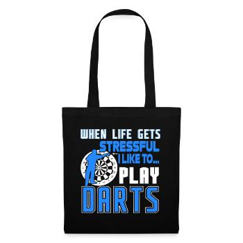 Darts I Like To Play Darts - Tote Bag - black - Front