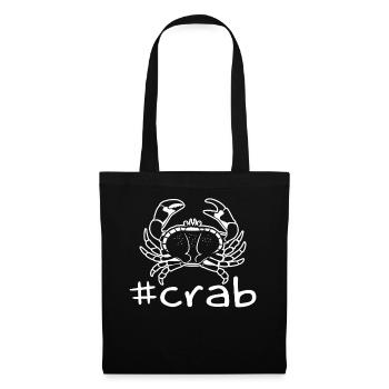 Funny Crab Hashtag - Tote Bag - black - Front