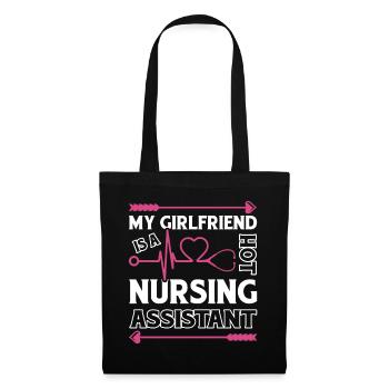 My Girlfriend Is A Hot Nursing Assistant - Tote Bag - black - Front