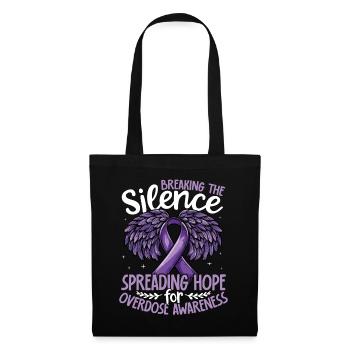Breaking the Silence Overdose Awareness Support - Tote Bag - black - Front