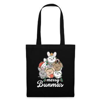 Merry Bunma's Pun Bunny Christmas - Tote Bag - black - Front