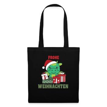 Joyeux Noël Dragon Veille de Noël Dragon - Sac en tissu - noir - Devant