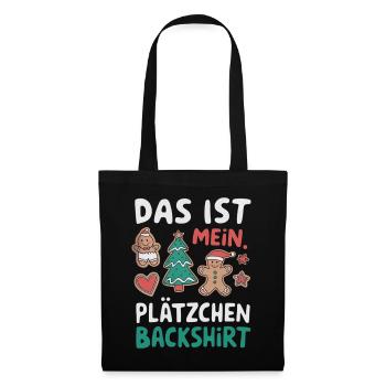 Cookie Baking Shirt Funny Christmas Design - Tote Bag - black - Front