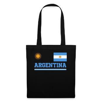 Argentine Cadeau Argentine Drapeau argentin - Sac en tissu - noir - Devant