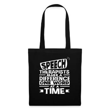 Speech therapists change the world one word after the - Tote Bag - black - Front