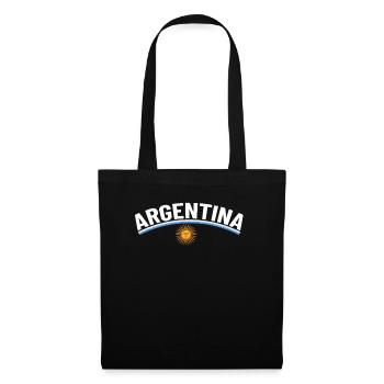 Argentine Cadeau Argentine Drapeau argentin - Sac en tissu - noir - Devant