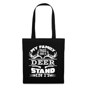 Deer Hunting My Family Tree Has A Deer Stand In It - Tote Bag - black - Front
