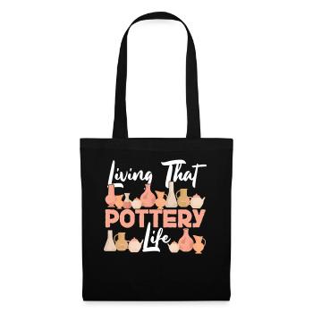 Pottery Ceramics Artist Living - Tote Bag - black - Front