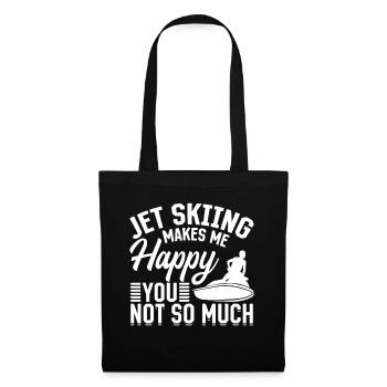 Le jetski me rend heureux pas tant que ça - Jetski - Sac en tissu - noir - Devant