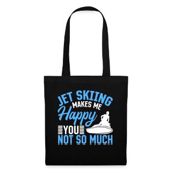 Le jetski me rend heureux pas tant que ça - Jetski - Sac en tissu - noir - Devant