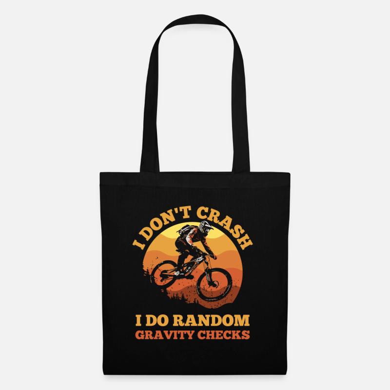 I don't crash – Random Gravity Checks - Stoffbeutel - Schwarz