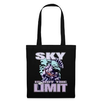 Sky is the Limit - Paraglider Spruch - Tote Bag - black - Front