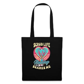 Infirmière de l’AIIC Scrub Life, rien ne me fait peur - Sac en tissu - noir - Devant