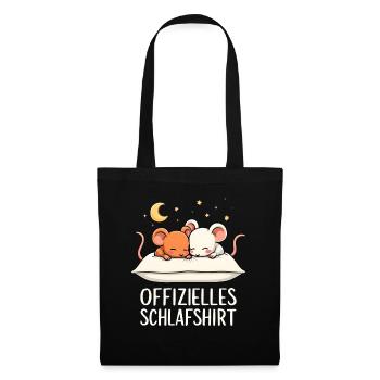 Official Sleep Shirt Mice Mouse Pair - Tote Bag - black - Front