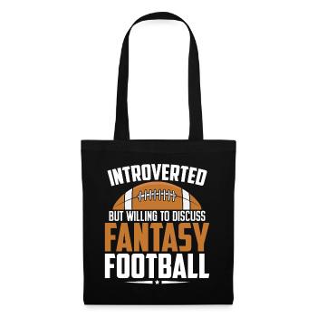 Introverti mais prêt à discuter de fantaisie amusante - Sac en tissu - noir - Devant