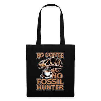 Fossil Hunter No Coffee Archaeology Coffee Lover - Stoffbeutel - Schwarz - Vorne