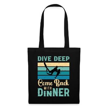 Chasse sous-marine Plongée profonde Retour amateur de pêche - Sac en tissu - noir - Devant