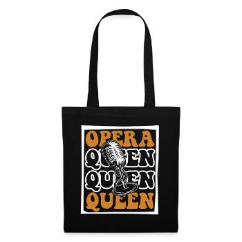 Opera Queen Opera House Tenor Singer Vocalist - Tote Bag - black - Front