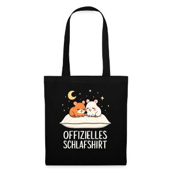 Chemise de nuit officielle Hamster Pair - Sac en tissu - noir - Devant