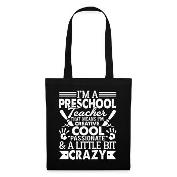 Preschool Teacher Cool Preschool Teacher - Tote Bag - black - Front