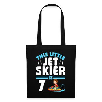 Kids Jetski Rider - This little jet skier is 7 Yea - Stoffbeutel - Schwarz - Vorne
