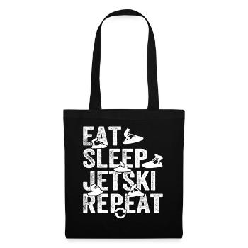 Eat Sleep Jetski Repeat - Jetskiing Jetski Racing - Tote Bag - black - Front